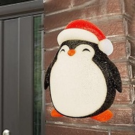 Joliyoou Christmas Porch Light Cover, 11.8" x 9.6" x 4.1" Christmas Penguin Outdoor Light Cover, Chr