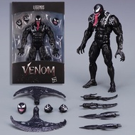 Venom Action Figure Hasbro SHFiguarts Symbiote Head Carving 2.0 SHF Movable Movies Model Doll Collec