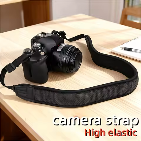 Adjustable Camera Neck Strap Shoulder Sling for Canon 6D R8 R10 Sony A7M4 Nikon D810 Fuji Panasonic 