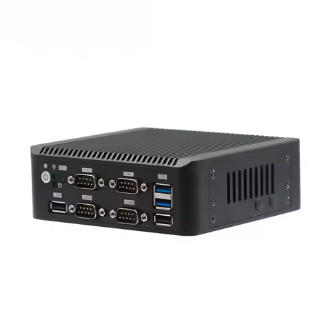 2025 Piesia Elkhart LakeJ6412 J6413 CPU Thin Client PC 32GB RAM 6COM 4K I226 LAN Card X86 Industrial