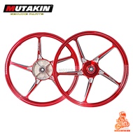 MUTAKIN 511 CNC RB5 Mags For HONDA WAVE 110 RS 125 Front Disc（Flat）4Holes Rear Drum 1.4x1.6x17s