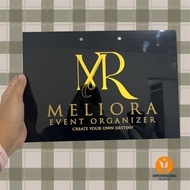CUE CARD MC ACRYLIC CHEAP PREMIUM COSTUME COLOR FOR WEDDING EVENTS