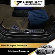 Nissan Almera Rear Bumper Protector In Rear Bumper Guard Trunk Sill Protector For Almera (2011-2019)