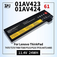 01AV423 SB10K97580 Laptop Battery for Lenovo ThinkPad T470 T570 T480 T580 P51S P52S TP25 A475 A485 6