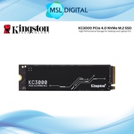 Kingston KC3000 PCIe 4.0 NVMe M.2 SSD | 500GB/1TB/2TB/4TB Storage Capacity