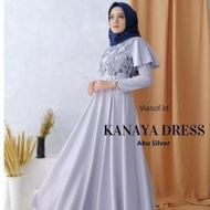 Gamis Kanaya Dress / ( Ukuran M~L~XL ) / Gamis Barukat Mutiara / Baju Muslim Wanita / Baju Wanita Fe