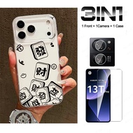 3in1 Mahjong Jelly Candy Color Phone Case For Iphone Ip15 15 Pro 15plus 15 Pro Max 16 16pro 16plus16