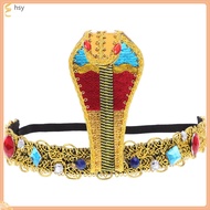 huyisheng  Ancient Egyptian Headdress Party Hair Decor Snake Headband Halloween Headpiece