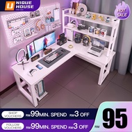 L Shape Table Meja Komputer Gaming Table L Shape Corner Desk Table L Table Meja L Shape Corner Table