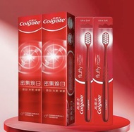 Colgate optic white 2 pcs and 2 toothbrush