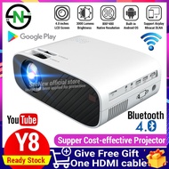 🌟Ready Stock🌟SeeNew Y8 Projector Support Full HD 1080P 3000 Lumens WIFI Bluetooth LCD Home Theater M