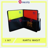 MERAH Football Referee Card Futsal Referee Card Penalty Card Yellow Card Red Football Card