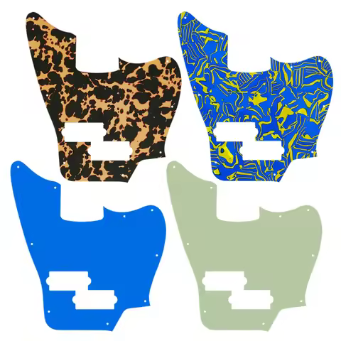 Fei Man Custom Guitar Parts - For US Fender Modern Player Jaguar Bass Guitar Pickguards Plate Multic