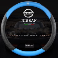 Steering wheel cover carbon fiber orange car handle grip For Nissan Sentra n16 b14 Grip Cover sunny 