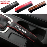 Audi Car Leather Handbrake Cover Automobile Gear Handbrake Protective Cover Hand Brake Cover Protect