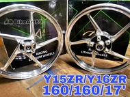 Sport Rim Aji Racing Yamaha Y15ZR Y16 160/160/17' Original Matt Black Motor Accessories Y15 Ysuku Y1