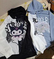 ［ 出 ］ kuromi 玉桂狗  sanrio 小惡魔 翅膀 衞衣 黑色 地雷 量產 jk ，，，  secret honey   liz lisa jamie ank rouge  rojita 