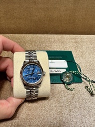 rolex278274 Datejust 31 Blue floral 天藍花面