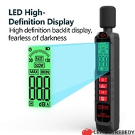 LEMONTRE8EDY Sound Level Meter, 125Hz-8KHz 30-130dB Noise Meter, Professional Windproof Digital Disp