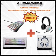 ALIENWARE AW510K LOW PROFILE RGB MECHANICAL GAMING KEYBOARD + ALIENWARE AW920H TRI-MODE WIRELESS GAMING HEADSET