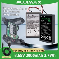 PUJIMAX PS4/PS4 Pro 2000mAh 3.7Wh 3.65V Sony Game Battery with Charger For Sony PS4 Slim / PS4 Pro