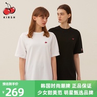 Mizuno Miyake EraVogue Palm Angels kirsh big cherry summer new solid color basic short-sleeved T-shirt men's and women's cotton half-sleeved all-match two-piece