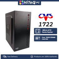HiteqPC | CVS 1722 COMPUTER CASE WITH 750W PSU - 120MM FAN/FLAT CABLES/BLACK (M-ATX)