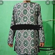 wanita blouse seragam batik smp