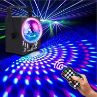 AMKI Disco Light Party Lights Indoor & Bluetooth Speaker