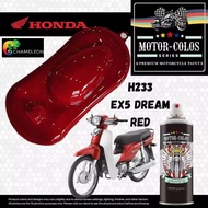 HONDA EX5 DREAM RED / H233 HONDA EX5 DREAM RED SPRAY PAINT / AIKKA / MOTOR-COLOS