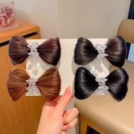 >NB 2pcs Set Wig Hair Clips for Kids Korean Fashion New Beautiful Cute Baby Girl Butterfly Bow Wig H