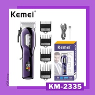 KEMEI Hair Clipper รุ่น KM-2335 ปัตตาเลี่ยนตัดแต่งผมและหนวดเครา แบบไร้สาย รอบหมุน 6500 rpm