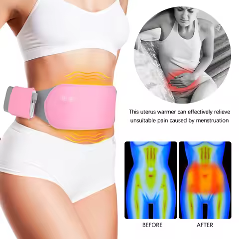 3 Levels Menstrual Heating Pad Abdominal Massager Smart Warm Palace Belt Waist Heating Vibration Mas