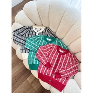 ODETTE CHECKERED CARDIGAN