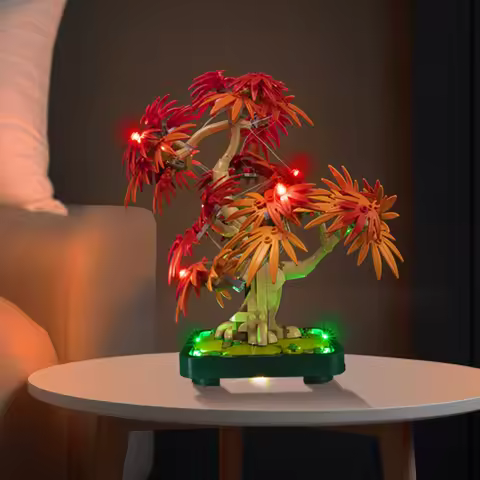 LED Light Set Suitable for LEGO Japanese Red Maple Bonsai Tree The Botanical Collection 10348(Not In