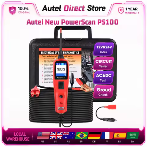 Autel PowerScan PS100 Electrical System Diagnostic Tool Automotive Circuit Tester Power 12-24V Elect