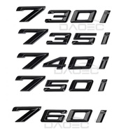 Car Rear Trunk Words Letters Logo Badge Emblem Decals Sticker For New BMW 7 Series 730i 735i 740i 75