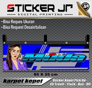 Sticker Karpet Kepet Mobil Pick Up L300 Truck Bus Grandmax Kepet Ebek Penahan Lumpur Uk. 85 x 25
