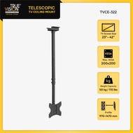 True Vision Telescopic TV Ceiling Mount for 23"-42" TV-CE322