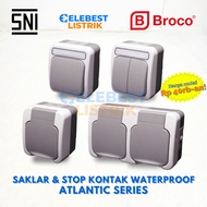 SwitchBroco SingleStop Kontak Series WATERPROOF IP44 – ATLANTIC SNI Outbow WATERPROOF Stick-OnOrigin