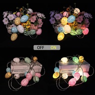 MULTI-SPARKING Easter Eggs String Lights 6Ft 10 LED Battery Operated Egg String Lights, Pastel Light