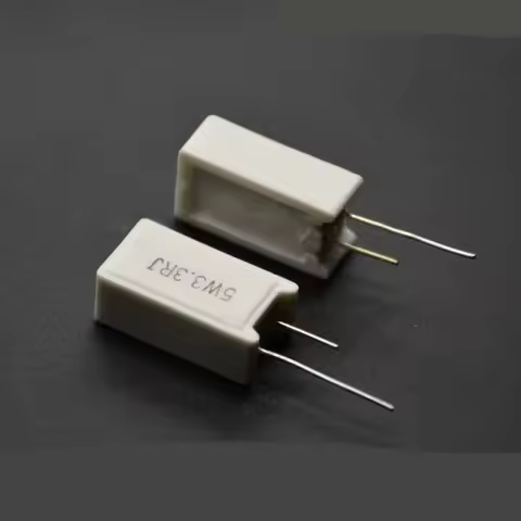 10pcs RX27-5 SQM Vertical Cement Resistor resistance 5W 0.02R-150K Ohm Ceramic Copper foot