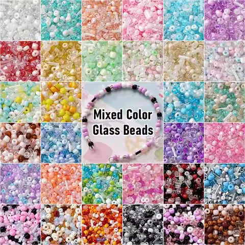 Mixed Color Glass Loose Beads Millet Beads - DIY Jewelry Making Supplies (Bracelet/Necklace/Earring/