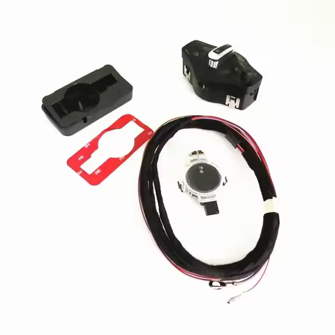 1Set Automatic Chrome Headlight Fog Light Knob Control Switch & Rain Sensor Kit For Audi A4 B7 B8 Q5