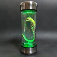 Alien Glow Jar Xenomorph ตัวอย่าง Facehugger ตัวอ่อนแก้ว Jar ภาพยนตร์ Prop Replica Home Decor เดสก์ท