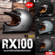 BILMOLA HELMET หมวกกันน็อคแนวออฟโรดย้อนยุค/วินเทจ/คลาสสิก รุ่น RX100 GLOSSYBLACK L59-60 CM