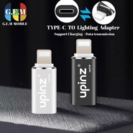 หัวแปลง UPINZ รุ่น(UP329) Type-c USB to Lightning เทคโนโลยีอินเทอร์เฟซ USB3.1 Type-C ล่าสุด ชาร์จเร็ว ของแท้ รับประกัน1ปี BY GEMMOBILE