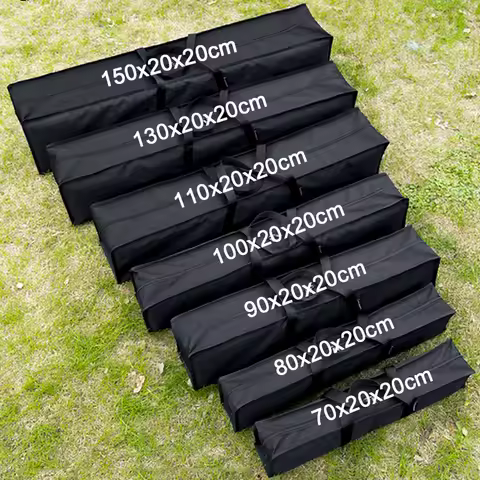 Camping Canopy Pole Storage Bag Wear-Resistant Sundries Holder Large Capacity Multifunction with Han