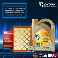 FORD RANGER RAPTOR 2.0 T7 , RANGER T8 OIL FILTER + AIR FILTER + KOYOMA 15W40 CI-4 7LITER ENGINE OIL