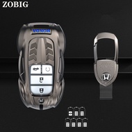ZOBIG Vỏ Bọc Chìa Khóa Thông Minh Bằng Kim Loại Hợp Kim Kẽm Cho Honda Accord Civic CRV Pilot Odyssey